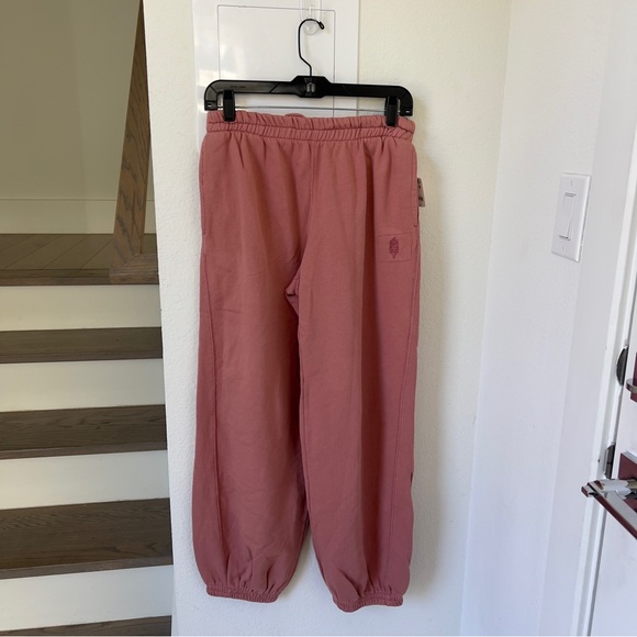 NWT Free People All Star Pants Sweatpants Joggers in Petal Pink - Picture 5 of 9